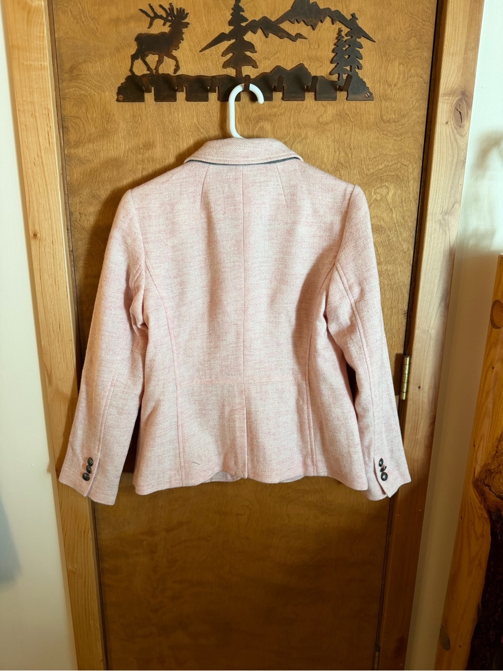 Talbots Pink Women's Tailored Wool Blazer Jacket - Picture 3 of 5